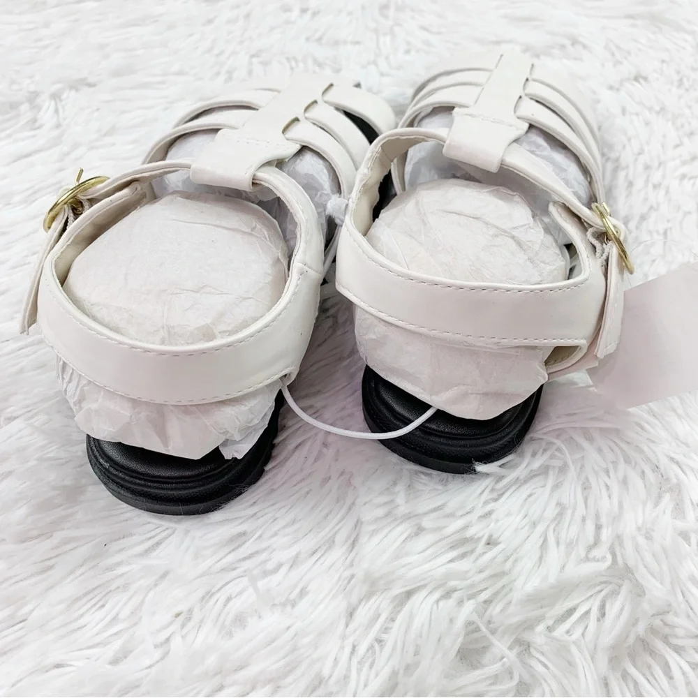 Crewcuts‎ Girls' fisherman lug-sole sandals in white